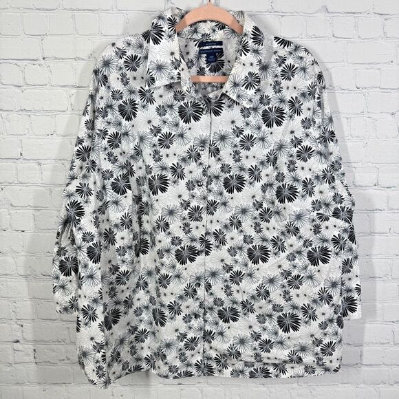 Westbound Button Down Shirt Women Plus 24W Wrinkle Free Fairy Cottage Floral Top - Picture 1 of 12